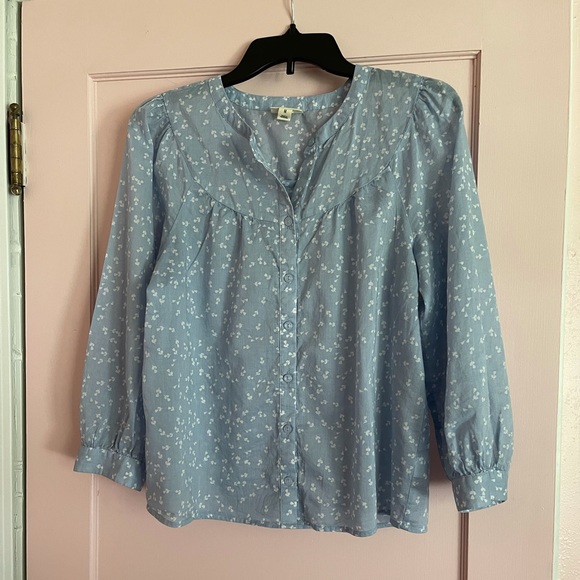 ANA Light Blue Puff Sleeve Size Medium - Picture 1 of 3